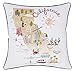 EURASIA DECOR California State Map 18x18 Embroidered Decorative Accent Pillow Cover - Birthday Decor, Graduation, New Home Gift