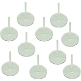LITKO 40mm Round Flight Stands | Compatible with Warhammer 40K | Clear | 2-inch pegs | Set of 10 | For large models &amp; mid-size aircraft | Fits Kill Team &amp; flyers | Glue assembly recommended