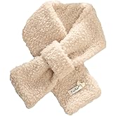 Keridean Winter Scarf for Women Cozy Knitted Scarf Soft Shearling Neck Warmer Lightweight Fashion Scarves for Cold Weather