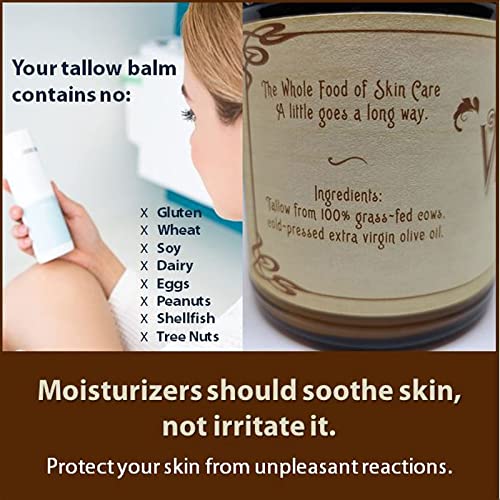 Beef Tallow All Purpose Balm Healing, Hydrating Lavender Oil Skin