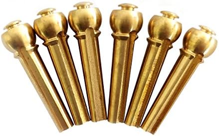 CANTUS Acoustic Guitar Bridge Pins Set of 6 Pcs (brass)