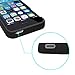 iPhone 5 5S SE Battery Case: Stalion Stamina Rechargeable Extended Charging Case 2200mAh [Apple MFi Certified](Jet Black)
