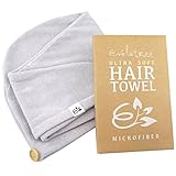 Evolatree - Super Soft Hair Towel - Natural Wood Button