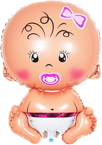 Scrox 1 Piezas Globos 1 Ano Cumpleanos Nina Chupete Nino Dibujos Animados Latex Globos De Helio Diy Decoracion Globo De Aluminio Regalos Para Bebes Bebe Femelle Amazon Es Hogar Y Cocina