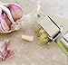 Garlic Press and Peeler Best Set. Stainless Steel Kitchen Minced Garlic Cloves Crusher + Silicone Peeler / Fruit Squeezer Utensils Cooking Tools