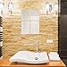 SANITRO 15 Pieces Self Adhesive Mirror Sheets Flexible Non Glass Mirror Plastic Mirror Tiles Wall Stickers for Home Decor, 4 Inch by 6 Inch and 6 Inch by 9 Inch