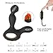 Vibrating Prostate Massager Heating Wireless Remote Anal Sex Toys Rotating Mens Anal Stimulation Silicone 10 Speed Vibration 2 Powerful Motors Male Orgasms & Couples