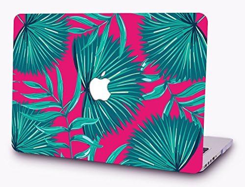 SAYAKE Protective Hard Case Cover for MacBook Pro 13 No CD-ROM with/without Touch Bar Model A 1708/1706/1989(2018/2017/2016 /Version) (Tropic Leaves)