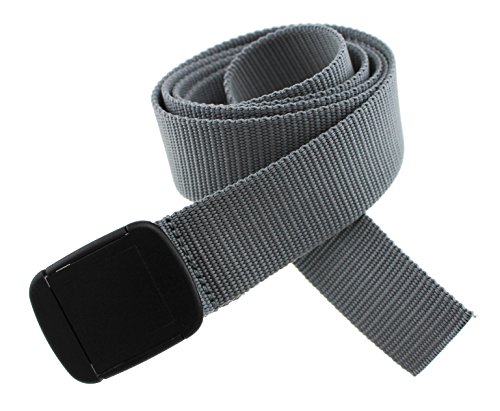 Thomas Bates Hiker Belt Nylon Blend Outdoor Web Adjustable Buckle (Graphite)