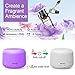 KBAYBO 300ml Cool Mist Humidifier Ultrasonic Aroma Essential Oil Diffuser for Office Home Bedroom Living Room Study Yoga Spa (Standard Edition)