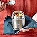 LunchBots Thermal 8 oz Triple Insulated Food Container - Hot 6 Hours or Cold 12 Hours - Leak Proof Thermos Soup Jar - All Stainless Interior - Black