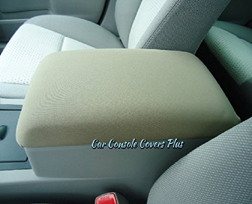 Car Console Covers Plus Fits Ford Edge 2011-2014 Neoprene Center Armrest Cover for Center Console Lid Made in USA Tan