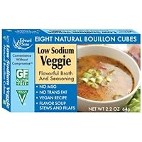 Edward & Sons Low Sodium Veggie Bouillon Cubes, 2.2-Ounce Packages - 2 pack
