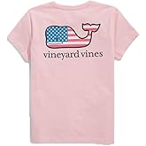 Vineyard Vines Womens Flag Whale Short-Sleeve Pocket Tee