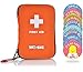 Compact Family Travel First Aid Kit 85-Piece Medical Supplies with Bonus Bravery Stickers for Car RV Accessories and Ideal for Hiking, Camping and Kids