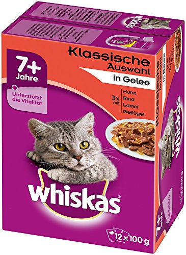 whiskas 7 + Comida para Gatos &ndash; alimento h&uacute;medo Gatos a (Selecci&oacute;n cl&aacute;sica.)