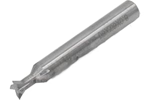 Dovetail Slotting Cutter Dovetail End Mill 8mm 4-Flute 60° Carbide Slotting Cutter Straight Shank High Hardness Alloy End Mil