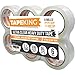 Tape King Quiet Packing Tape - Pack of 6, Clear, Heavy-Duty, Packaging, Boxing and Shipping Tape for Moving and Storage