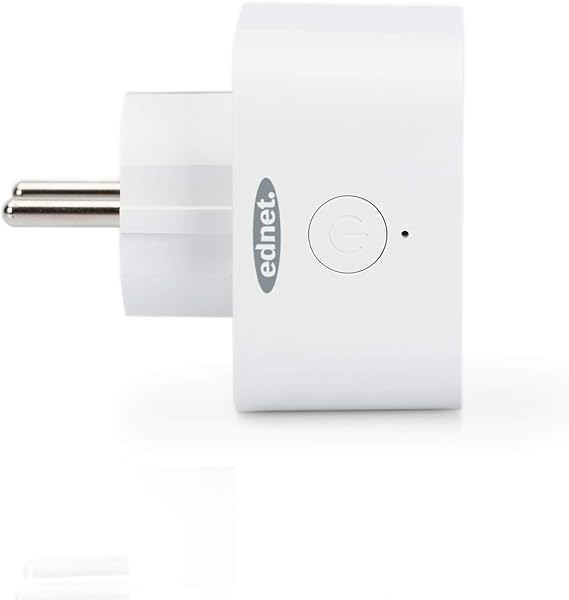 ednet Pack de 2 enchufes WiFi con aplicacin y Control por Voz para Amazon AlexaGoogle Home Enchufe con proteccin de Contacto WiFi Color Blanco