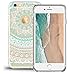 Ailun Phone Case Compatible with iPhone 6 6s Solid Acrylic Back Reinforced Soft TPU Frame Ultra Slim Shock Absorption Bumper Anti Scratch Fingerprint Oil Stain Back Cover Mandala MintGreen