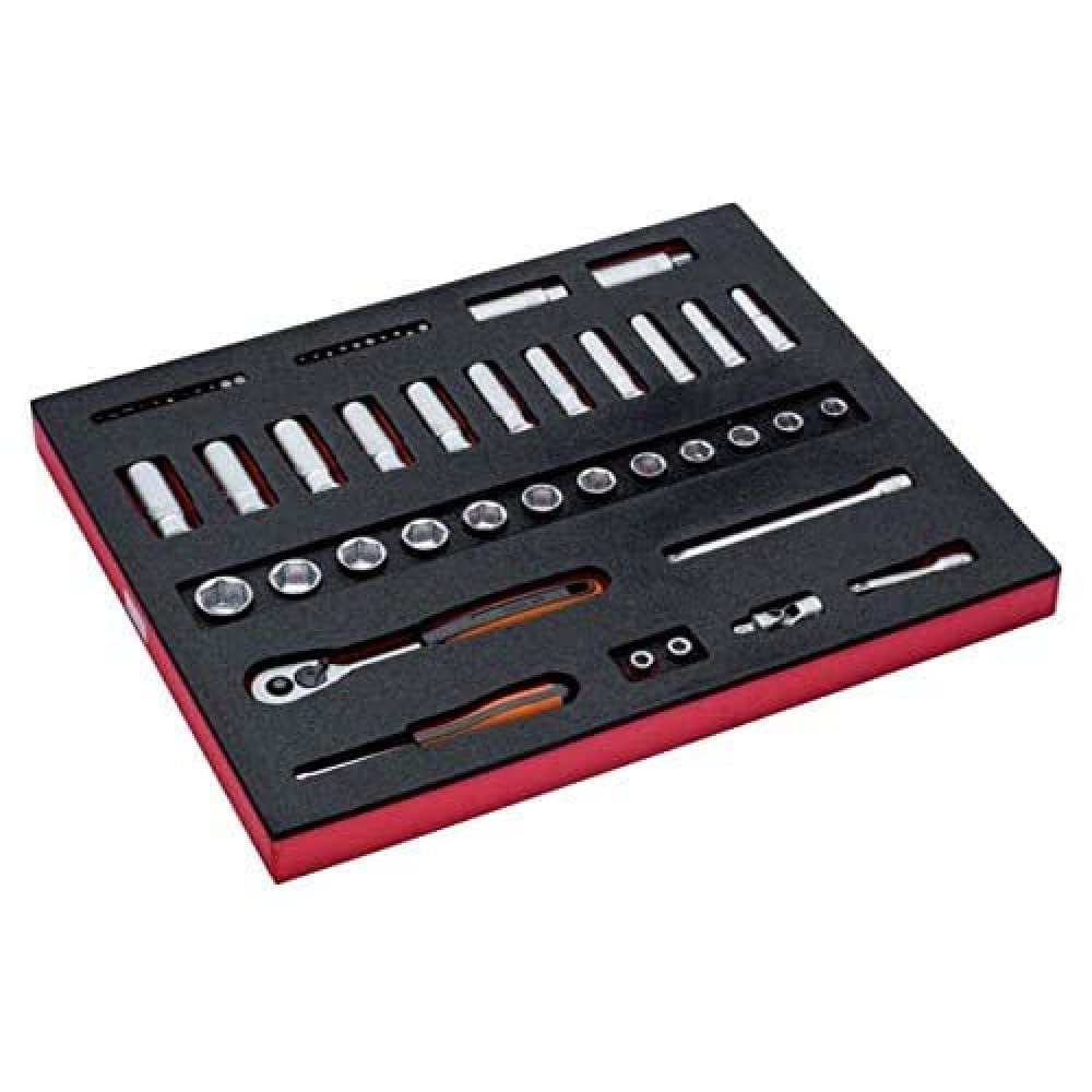 3/8" Socket Set 38 Pieces with Foam Tray – Bahco