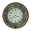 Magoo's 20" Round Wall Clock - Ship's TIME New York Porthole Clock with Rope Trim 51LaTYpUhRL