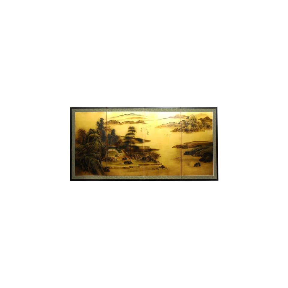 Oriental Furniture Huge Large Asian Wall Art, 6 Feet Geese in Water