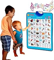 Just Smarty Electronic Interactive Alphabet Wall Chart, Talking ABC & 123s & Music Poster, Best Educat