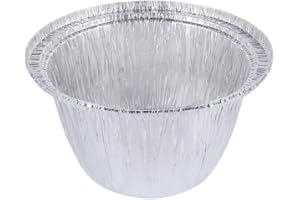 ANQIA 100PCS Disposable Egg Tart Pan Aluminum Foil Pie Trays 220ml Mini Tart Pan Tart Molds Bakeware for Baking