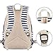 Girls School Backpack Striped Canvas Backpack High School Bag Women Casual College Laptop Backpack Coin Purse Blue