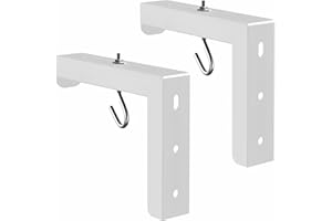 VIVO Universal Wall Hanging 6" Adjustable L-Bracket Mount Plate Hook Kit for Projector Screens (MOUNT-PS01)