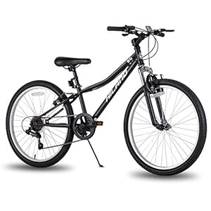 Hiland Climber 24 inch kinderfiets mountainbike met verende voorvork; Shimano 6 versnellingen, V-rem