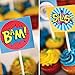 Superhero Perforated Roll Stickers 200Pcs for Kids Halloween Party Supplies School Awards Sticker