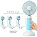 Mini Fan, Allkeys Personal Handheld Fan Battery Operated Portable Rechargeable USB with Base 3 Speeds for Home Office Outdoors Travel (Blue)