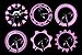 BicycleStore Waterproof Bike Cycling Bicycle Wheel Tyre Tire Valve Cap Light Lamp Led Flash 15 Changes 2-Pack Bundle for 2 Tires