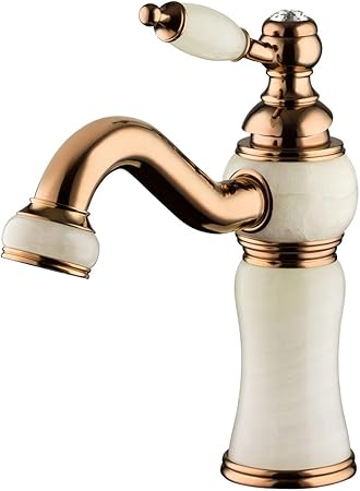 Bad Waschbecken Waschtisch Einhebelmischer Armatur Marmor Rosegold Glas Kristall Glasknauf Sanlingo Amazon De Baumarkt
