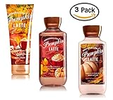 Bath and Body Works Marshmallow Pumpkin Latte - 3 Piece Deluxe Gift Set - Marshmallow Pumpkin Latte Lotion + Marshmallow Pumpkin Latte Shower Gel + Marshmallow Pumpkin Ultra Shea Triple Moisture Cream