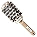 Wigbuy Nano Ceramic Ionic Vented Round Hair Brush with Natural Boar Bristle for Women, Thermal Hair Brush for Styling Curly Hair, Straightening, Blow Drying, Add Hair Shine and Volume, Gold (2 Inch)