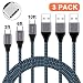 USB Type C Cable, Xcords 3Pack 3FT 6FT 10FT USB A to USB C Cable, Upgraded Premium Nylon Braided Fast Charger Compatible with Galaxy S9/S8 Plus/Note 9/8 Google Pixel/Moto Z Z2 / LG V30