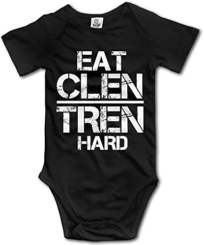 FangNer Black Eat Clen tren Hard Funny Baby Bodysuits