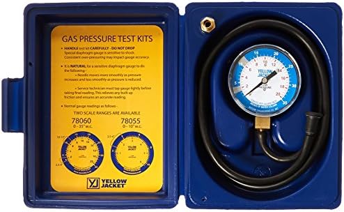 Yellow Jacket 78060 Complete Test Kit, 0-35" W.C