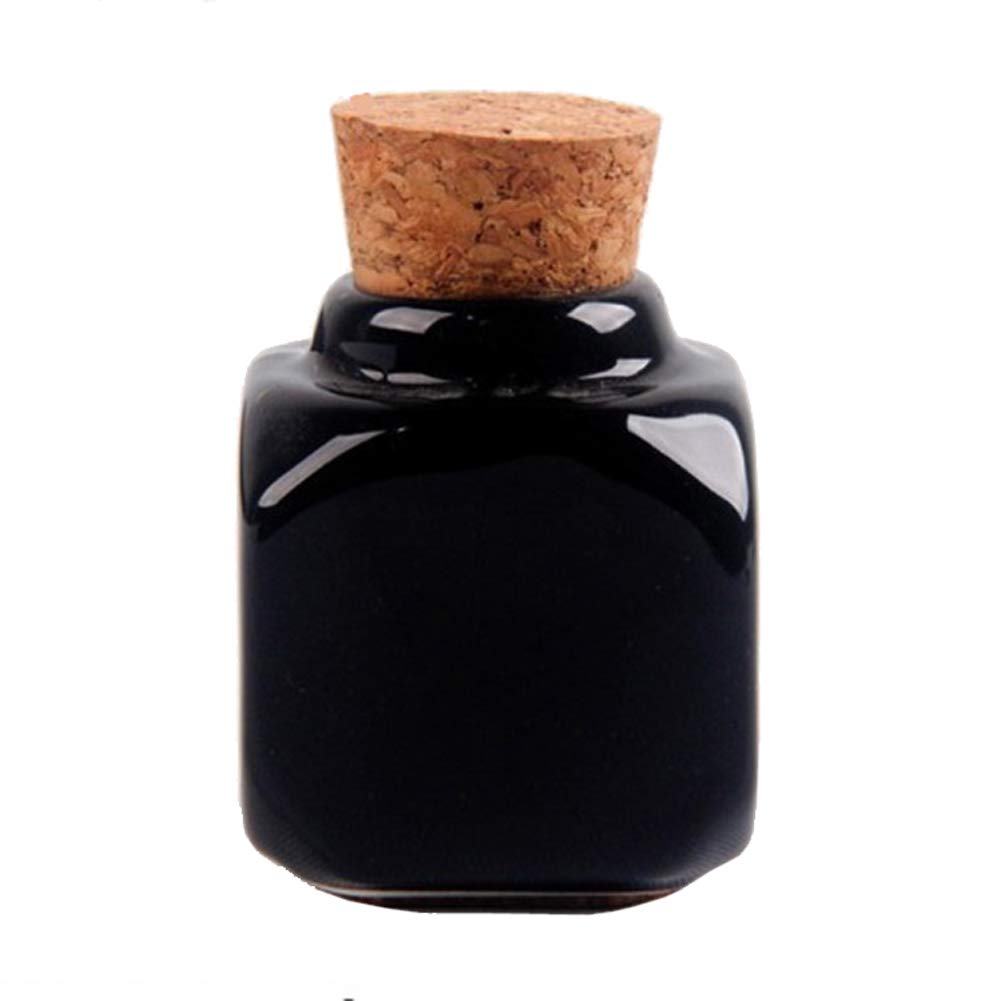 1 Piece Porcelain Material Dappen Dish with Soft Wooden Cap Nail Art Acrylic Powder Nail Art Tools Porcelain Cup Porcelain Dappen Cup Nail Art Acrylic Liquid Powder Dappen Dish, Cube Style, Black: Beauty