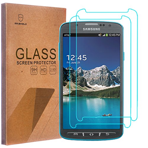 Mr Shield [2-Pack] for Samsung Galaxy S4 Active [Tempered Glass