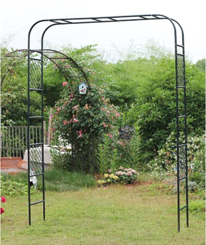 LYBC Gartenbogen Rankgitter Torbogen Rankhilfe Spalier,250cm Hx165cm B,Rosenbogen Für Verschiedene Kletterpflanzen… – Bild 4