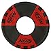 Nerf Dog Trackshot Toss and Tug Ring Dog Toy, Lightweight, Durable and Water Resistant, 9 Inches, for Medium/Large Breeds, Single Unit, Red/Black