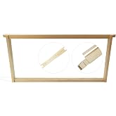Mann Lake 9 1/8" Deep Beehive Frames, 100-Count Unassembled Wood | With Wedge Top &amp; Grooved Bottom, Pre-Drilled Holes, Fits 9 5/8 Supers, Supports Wax or Plastic Foundation Sheets, Made USA