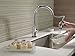 Delta Trinsic Chrome Touch Kitchen Faucet with Pull Down Sprayer, Modern Single Hole Touch On Kitchen Sink Faucet, Single Handle, Chrome 9159T-DST