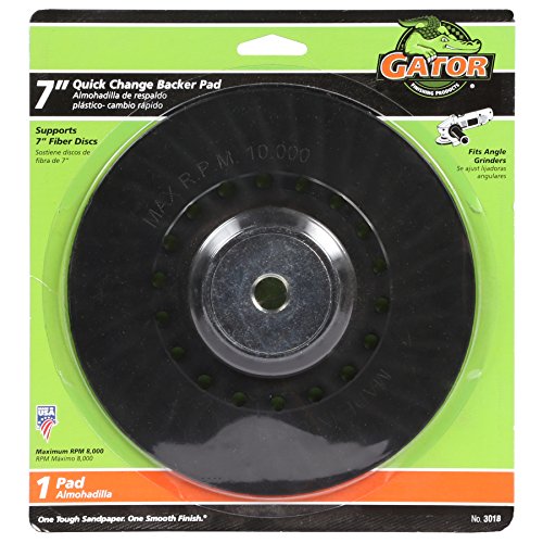 Gator Finishing3018 Fiber Discs Backer Pad (1 Pack), 7"