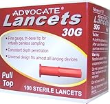 ADVOCATE Pull top Lancets 30G 100 Count