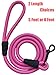 iYoShop Dog Leashes for Large Dogs - 1/2 Inch Thick 5 Feet Long - Strong and Durable Braided Nylon Rope Lead for Medium and Large Dogs (1/2 X 5', Black)